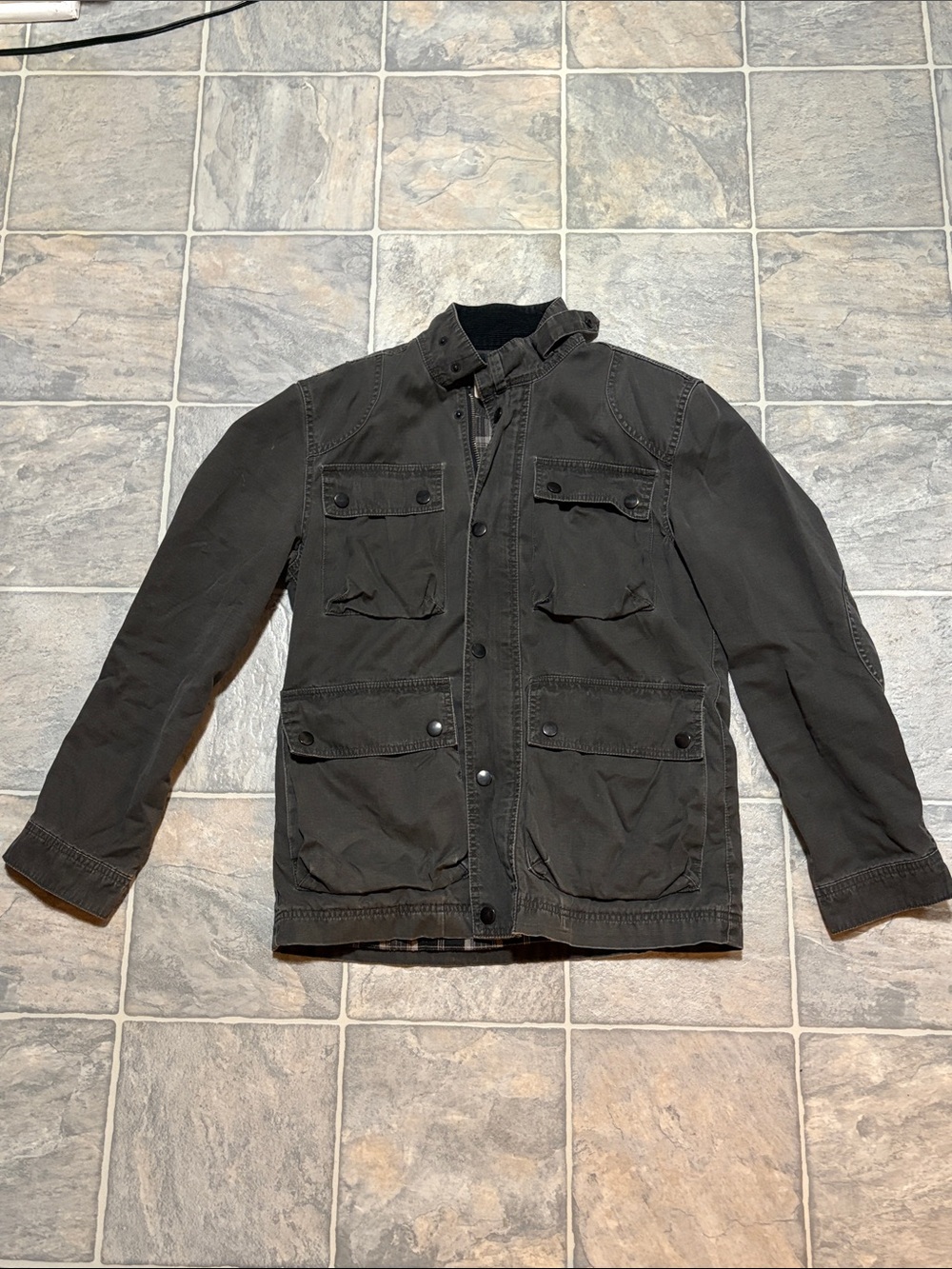 Converse Military-Style Field Jacket in Gray